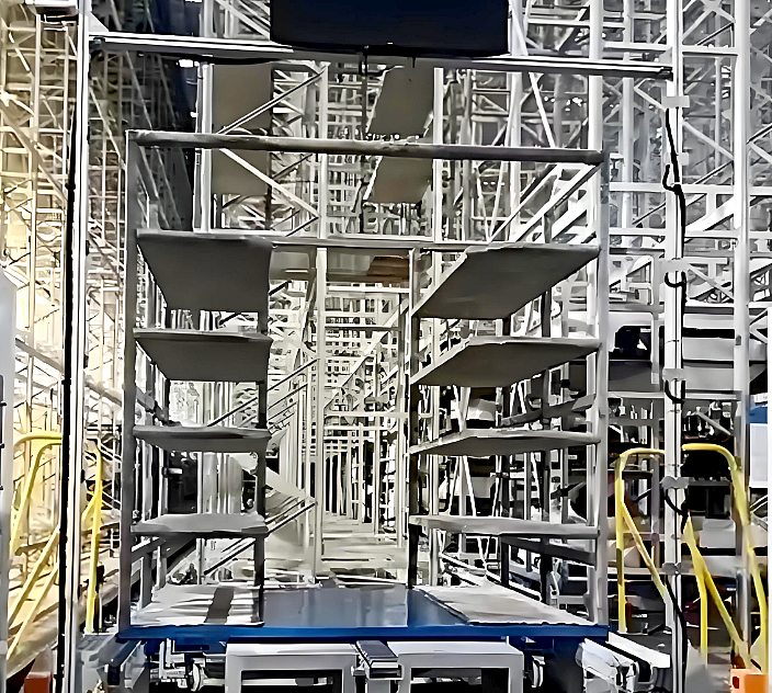 新能源汽車零部件立庫(kù)工裝車